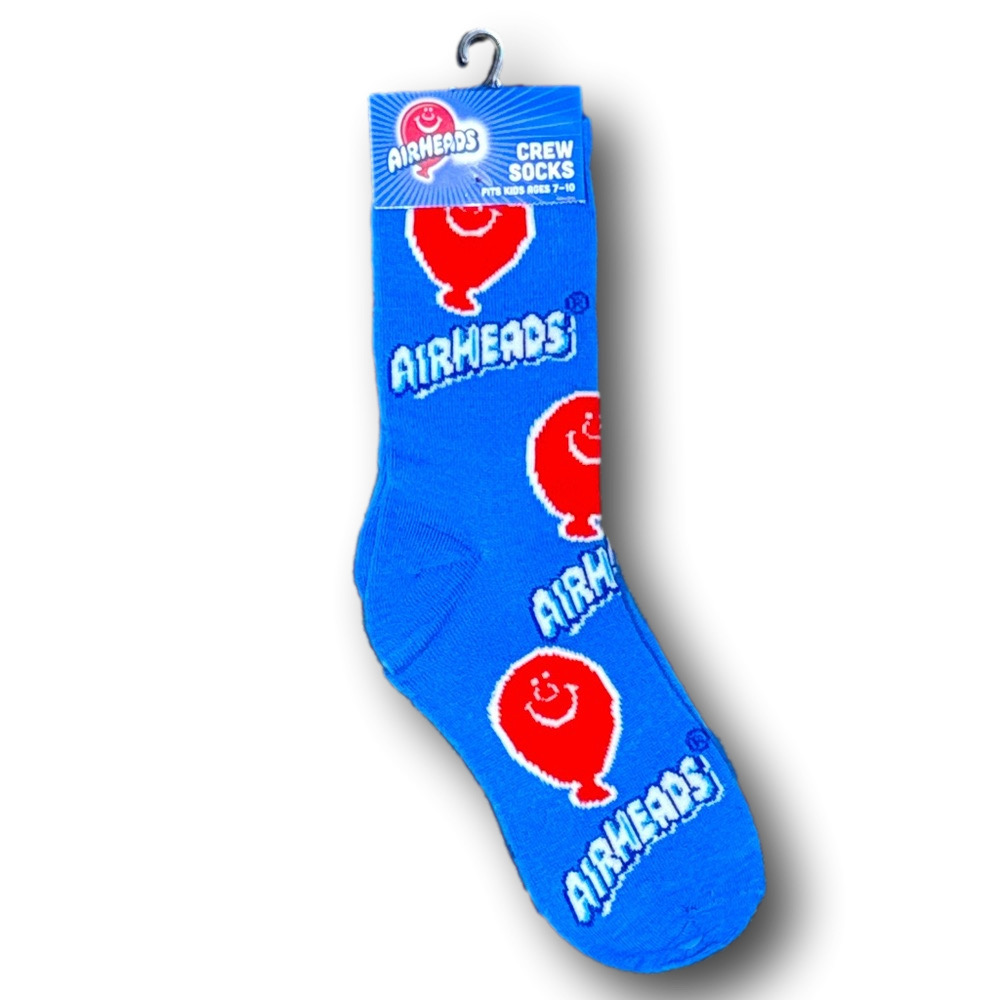 Kids Airheads Retro Candy Funny Novelty Crew Socks - NWT